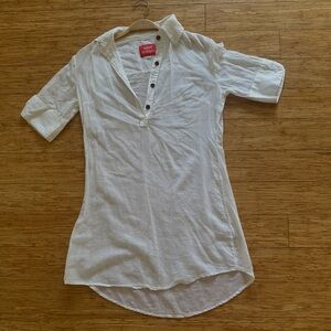 Minnie Mortimer  White cotton tunic  Top